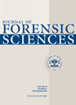 book cover for journal of forensic sciences